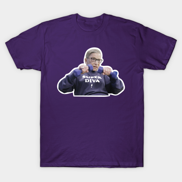 RBG Super Diva Sweatshirt, working out - Rbg - T-Shirt | TeePublic